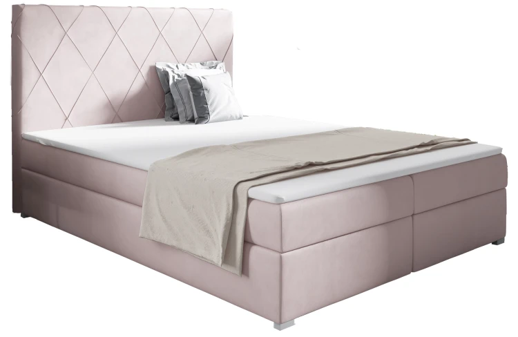 Boxspringbett Marcus 180x200 Rosa