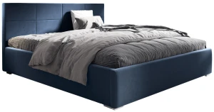 Polsterbett Katia 160x200 navy blau Metallrahmen