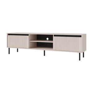 RTV-Schrank mit geriffelten Fronten Yukashi 2S T312 Beige