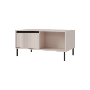 Couchtisch mit geriffelter Front Yukashi 2S T201 Beige