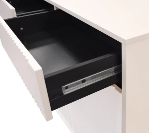 Kommode mit geriffelter Front Yukashi 2F2S T822 Beige