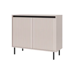 Kommode mit geriffelter Front Yukashi 2F T812 Beige