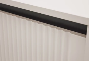 Kommode mit geriffelter Front Yukashi 2F T812 Beige