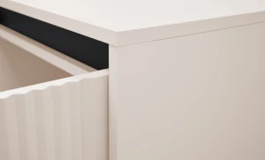 Kommode mit geriffelter Front Yukashi 2F T812 Beige