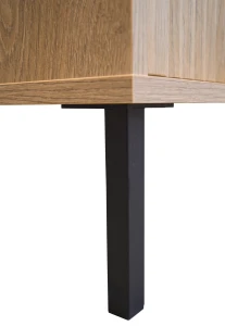 Nachttisch mit geriffelter Front Yukashi 1S T801 Eiche Evoke