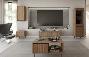 Hängeschrank mit geriffelter Front Yukashi 1F T501 Eiche Evoke