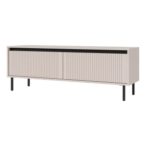 RTV-Schrank mit geriffelten Fronten Yukashi 2S T302 Beige