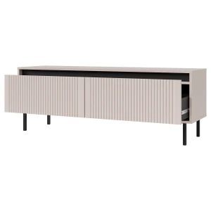 RTV-Schrank mit geriffelten Fronten Yukashi 2S T302 Beige
