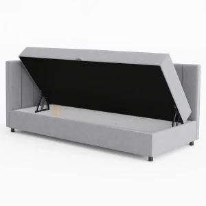Kontinentales Einzelbett Sofaro Plus 90x200 Rosa