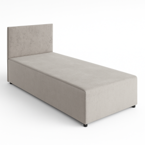 Einzelbett Sofa Polsterbett SENIVA 90x200 cm Grau