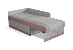 Ausklappbares Ecksofa für eine Person Vaxer Rosa/Grau