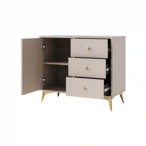Kommode mit Schubladen Sakai 1 1F 3S T814 Beige