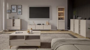 Kommode mit Schubladen Sakai 1 1F 3S T824 Beige