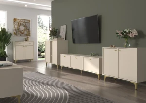 Zweitriegeltür-Kommode Sakai 1 2F T812 Beige