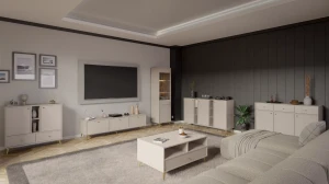 Dreitriegeltür-Kommode Sakai 1 3F T823 Beige
