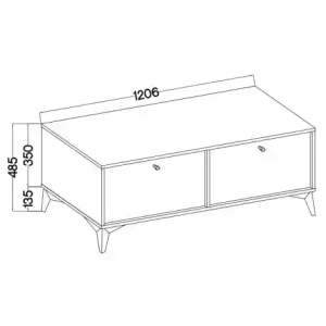 Stehender TV-Schrank Sakai 1 2K T302 Beige