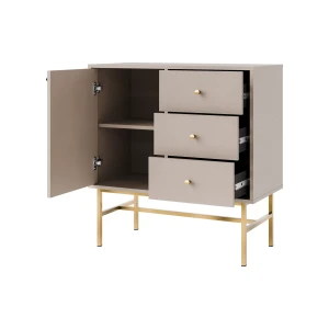 Kommode mit Schubladen Sakai 3 1F 3S T814 Beige