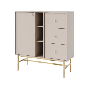 Kommode mit Schubladen Sakai 3 1F 3S T824 Beige