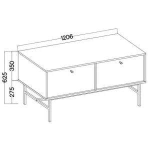 Stehender TV-Schrank Sakai 3 2K T302 Beige