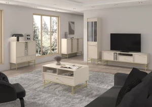 Stehender TV-Schrank Sakai 3 2K 1S T313 Beige