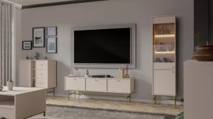 Stehender TV-Schrank Sakai 3 3K T303 Beige