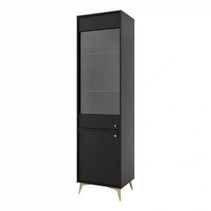 Glasvitrine Sakai 1 2F T101 Schwarz