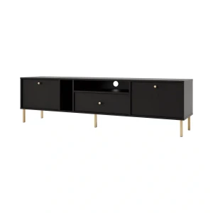 Stehender TV-Schrank Sakai 2 2K 1S T313 Schwarz