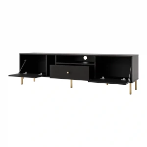 Stehender TV-Schrank Sakai 2 2K 1S T313 Schwarz