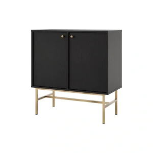 Zweitriegeltür-Kommode Sakai 3 2F T812 Schwarz