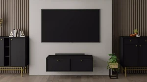 Hängender TV-Schrank Sakai 4 2K T302 Schwarz
