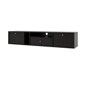 Hängender TV-Schrank Sakai 4 2K 1S T313 Schwarz