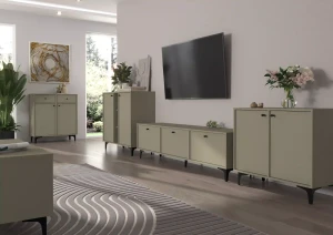Kommode mit Schubladen Sakai 1 2F 2S T826 Eukalyptus