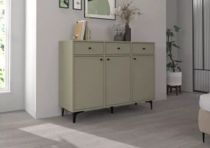 Kommode mit Schubladen Sakai 1 3F 3S T827 Eukalyptus