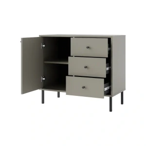 Kommode mit Schubladen Sakai 2 1F 3S T814 Eukalyptus