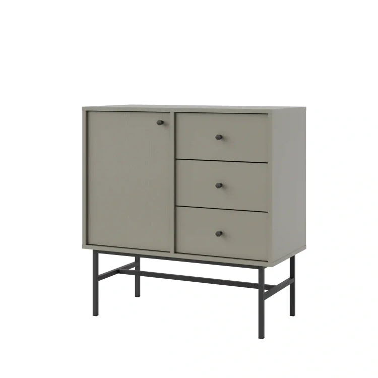 Kommode mit Schubladen Sakai 3 1F 3S T814 Eukalyptus