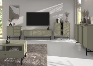 Kommode mit Schubladen Sakai 3 1F 3S T814 Eukalyptus