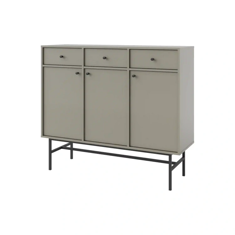 Kommode mit Schubladen Sakai 3 3F 3S T827 Eukalyptus