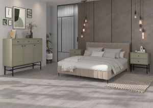 Nachttisch mit Schubladen Sakai 3 2S T801 Eukalyptus