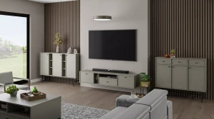 Hängender TV-Schrank Sakai 4 2K 1S T313 Eukalyptus