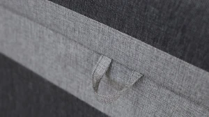 Einzelbett mit Bettkasten Hirek Eko 80x200 Graphit/Grau