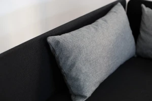 Einzelbett mit Bettkasten Hirek Eko 90x200 Schwarz/Grau