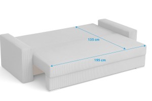 Schlafsofa mit Schlaffunktion SILVER PRIMA Bouclé Grau