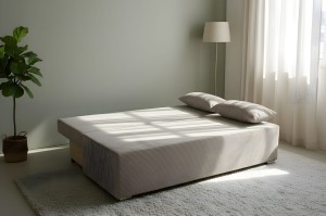 Schlafsofa Lunera 2 Cordstoff Grau