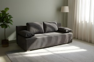 Schlafsofa Lunera 2 Cordstoff Graphit