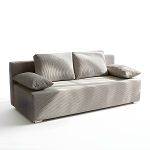 Schlafsofa Lunera Prima 2 Cordstoff Grau