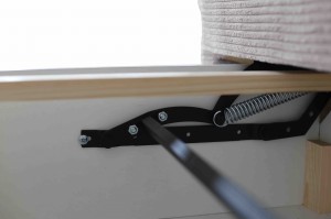 Schlafsofa Lunera Prima 2 aus Cordstoff in Grün