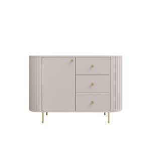 Kommode mit drei Schubladen für das Wohnzimmer Flana 813 1F3S Beige