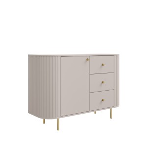 Kommode mit drei Schubladen für das Wohnzimmer Flana 813 1F3S Beige