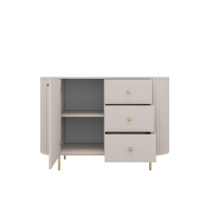 Kommode mit drei Schubladen für das Wohnzimmer Flana 813 1F3S Beige