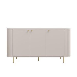 Kommode fürs Wohnzimmer mit drei Türen Flana 830 3F Beige